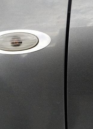 Обведення поворотника (2 шт, нерж) для nissan qashqai 2010-2014 рр