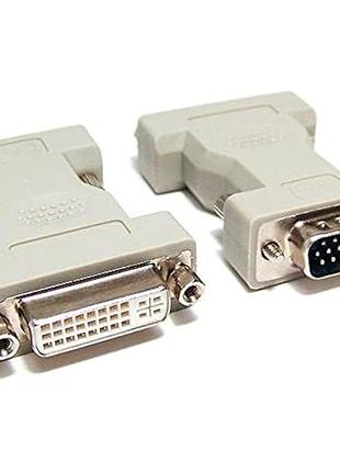 Адаптер vga в dvi переходник черный для подключения видеоустройств