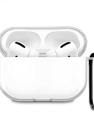 Чехол clear tpu для apple airpods 3 прозрачный с защитой от ударов white