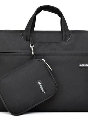 Сумка wiwu campus slim case для ноутбука 13.3 дюйма тканинний захист black