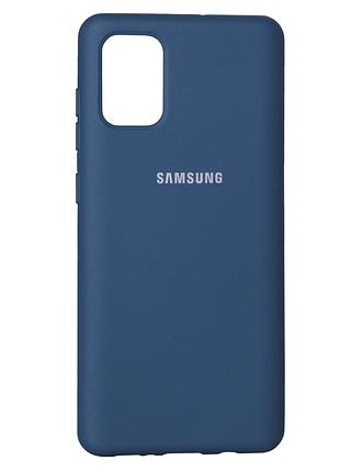 Чохол силіконовий для samsung m31s із захистом камери та посиленими кутами pine green