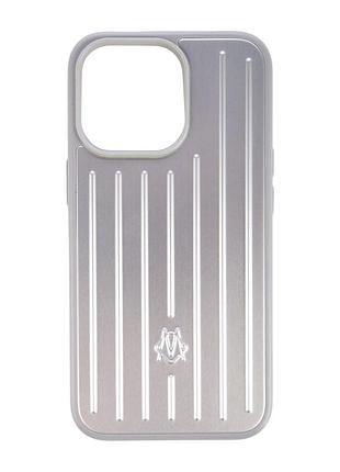 Металлический чехол rimova для iphone 17 защита камеры стильный silver