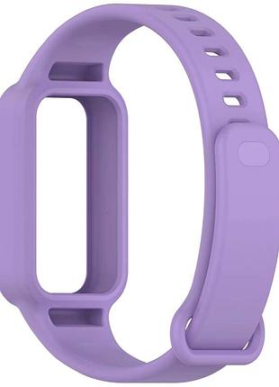 Ремешок silicone sport band для xiaomi mi band 9 active силиконовый с максимальным комфортом фиолетовый