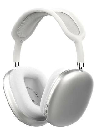 Bluetooth гарнитура max серебристая для аудио с bluetooth подключением