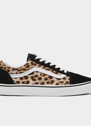 Кеди vans old school leopard