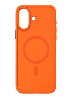 Силиконовый чехол smoky case с magsafe для iphone 17 защитный orange