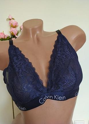 Кружевний мягкий бюстгалтер бралєт calvin klein, eur 80b