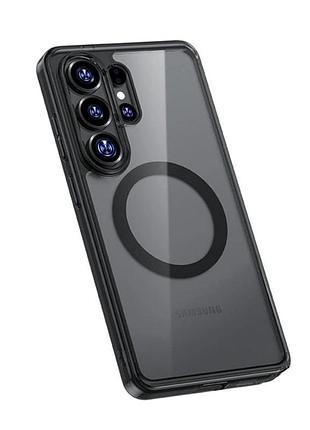 Противоударный чехол benks magnetic crystal для samsung s26 ultra поликарбонат и силикон защита камеры прозрачный