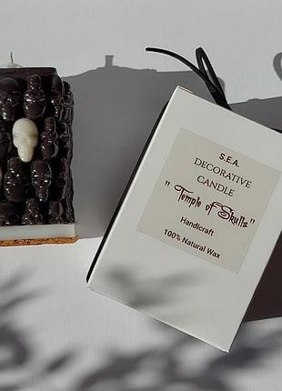 Свічка декоративна "храм черепов", 220 г
