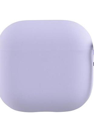 Чехол для airpods 4 из микрофибры с защитой лиловый