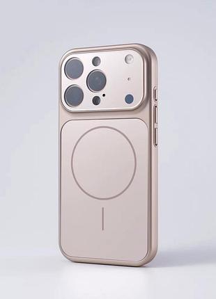 Чехол ag glass case с magsafe для iphone 16 pro max полиуретановый защитный desert gold