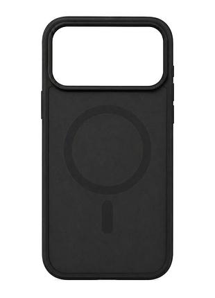 Чехол силиконовый smoky case с magsafe для iphone 17 pro черный с защитой камеры