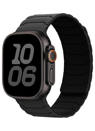 Ремінець hoco wa39 для apple watch series 3 38 mm 4 40 mm 7 41 mm coal & black з м'якого матеріалу