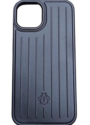 Металлический чехол rimova для iphone 13 14 защита камеры с усиленными углами черный