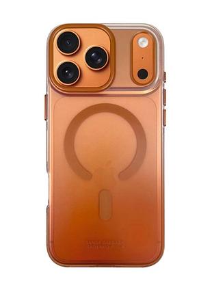 Чохол силіконовий polo з magsafe для iphone 17 pro max захист камери orange