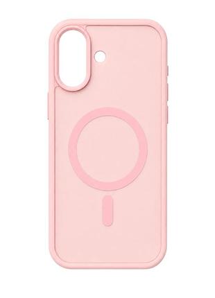 Чехол силиконовый smoky case с magsafe для iphone 17 защита камеры легкий розовый