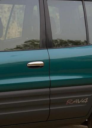 Накладки на ручки (4 шт, пласт) для toyota rav 4 1996-2001 рр