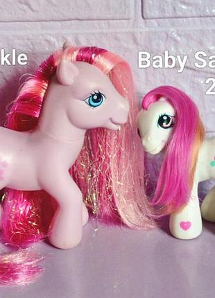 Колекційні my little pony tulip twinkle g3 та baby sandy island g3
