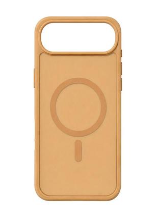 Чохол силіконовий smoky case з magsafe для iphone 17 air захист камери coffee brown