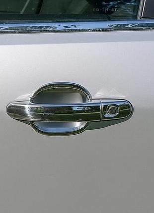 Хром накладки под ручки (4 шт, пластик) для ford focus ii 2005-2008 гг
