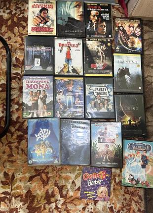 Продам лот б/в dvd дисків (17 шт.) — фільми та мультфільми англійською мовою