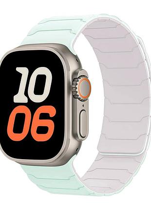Ремінець armor magnetic band силіконовий для apple watch series 3 38 mm series 4 40 mm series 7 41 mm м'ятний green&starlight