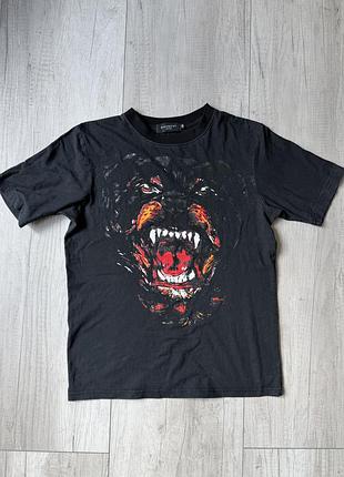Вінтажна футболка givenchy rottweiler dog shirt
