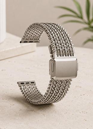 Ремінець w metal універсальний 22 mm для смарт годинників металевий з стильним дизайном starlight.