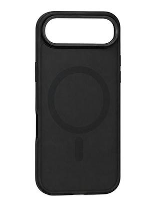 Чехол силиконовый smoky case с magsafe для iphone 17 air черный с защитой камеры
