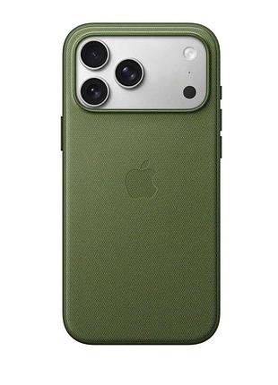 Чехол techwoven полиуретановый для apple iphone 17 защита камеры с микрофиброй внутри зеленый