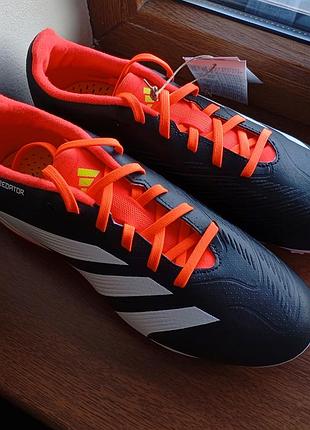 Футбольные копочки adidas predator 24 league low firm ground оригинал новые р.38.5 черные