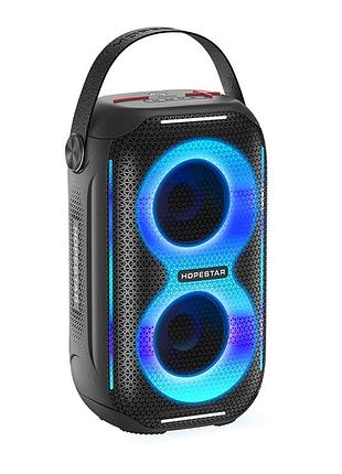 Портативная колонка мощностью 20 вт с usb и bluetooth hopestar party 200 mini черная