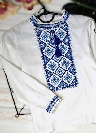 Вишиванка для хлопчика льон