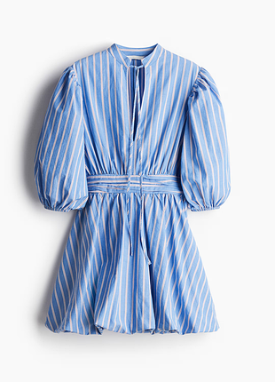 Платье с подолом-баллоном хлопковое h&amp;m