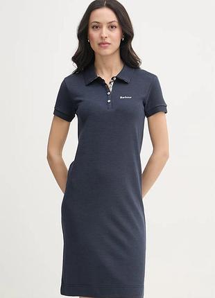 Сукня-поло barbour polo dress ldr0416 оригінал темно-синя розмір m / uk 12 / eur 38