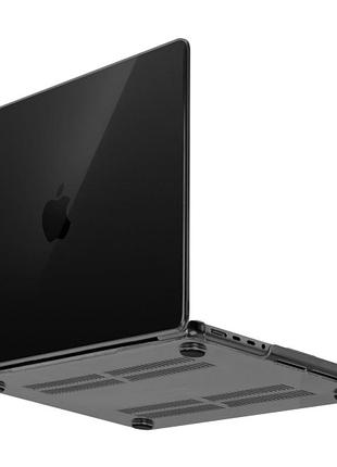 Силиконовый чехол crystal case для apple macbook neo 13 a3404 защита от ударов черный