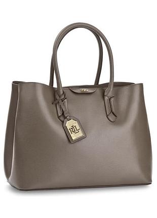 Lauren ralph lauren, women's tate city tote bag, теляча шкіра 100%, оригінал