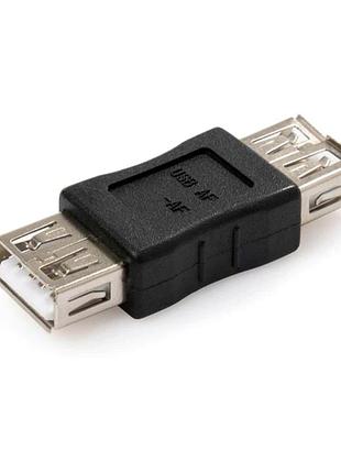 Перехідник usb f-f чорний для під'єднання пристроїв