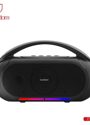Портативна колонка 15 вт 1500 ма·год bluetooth 5.3 rgb чорна earldom et-a35