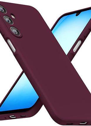 Силиконовый чехол original silicone case для samsung a17 защитный maroon