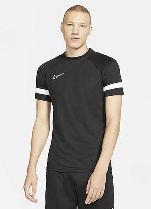 Чоловіча чорна легка спортивна футболка nike dri-fit оригінал тренувальна футболка найк драй фіт