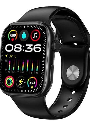 Смарт-годинник borofone bd14 plus чорний 2.01 дюйма bluetooth v5.3 захист ip54 сенсорний екран