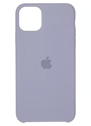Силиконовый чехол original silicone case для apple iphone 14 pro 6.1 защита камеры lavender gray