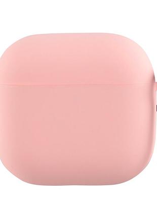 Чехол для airpods 4 из микрофибры защитный с мягкой внутренней отделкой розовый