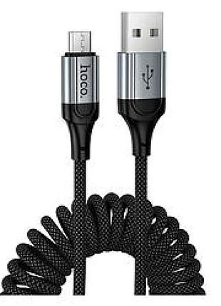 Кабель usb to micro 2.4a 1м hoco x121 для зарядки и передачи данных