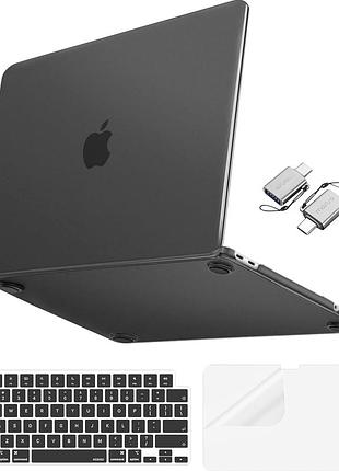 Силиконовый чехол protective case для apple macbook neo 13 a3404 с максимальной защитой black