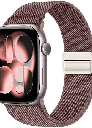 Ремінець striped magnetic buckle strap для apple watch series 3 38 mm 4 40 mm 7 41 mm smoky purple