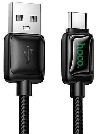 Кабель usb c 2.4 a 1 м для заряджання та передавання даних hoco u146