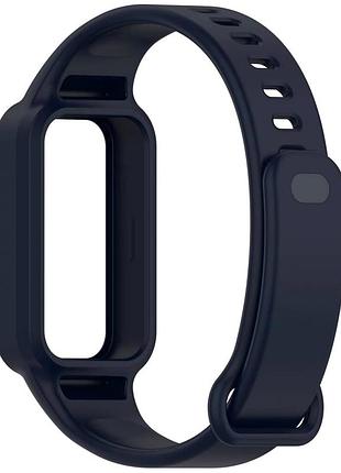 Ремешок silicone sport band для xiaomi mi band 9 active силиконовый с максимальным комфортом deep blue