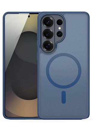 Чехол накладка dux ducis из полиуретана для samsung a37 с защитой камеры темно-синий